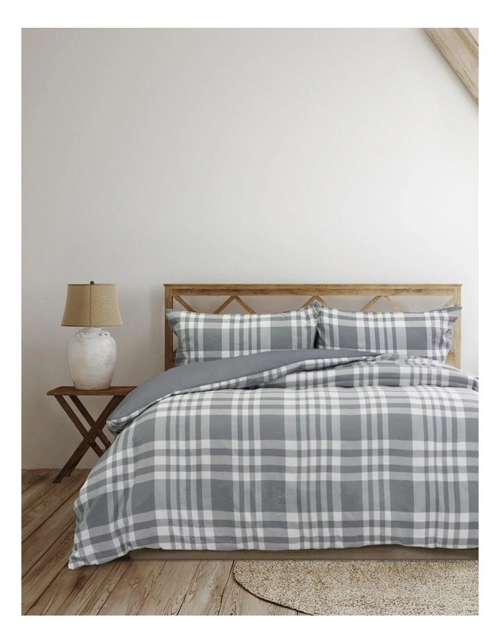Ronan Quilt Cover Set Grey King image 1