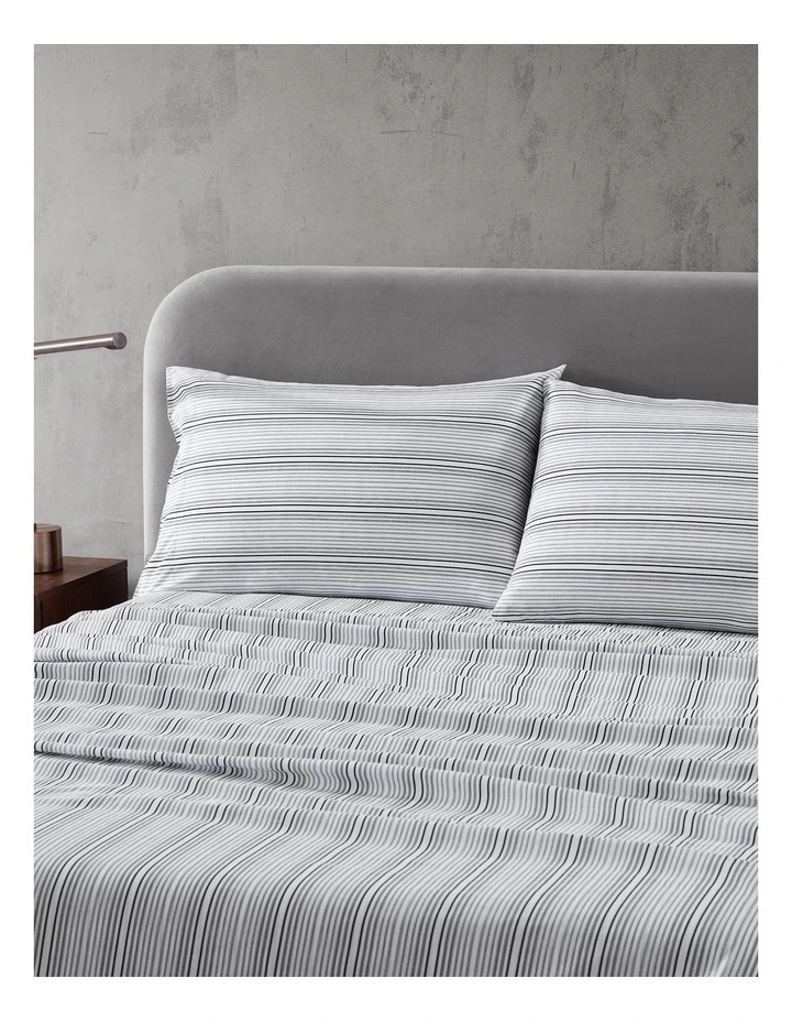 Lexington Stripe Sheet Set Black Queen image 1