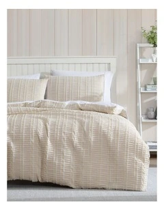 Miles Quilt Cover Set Yellow King