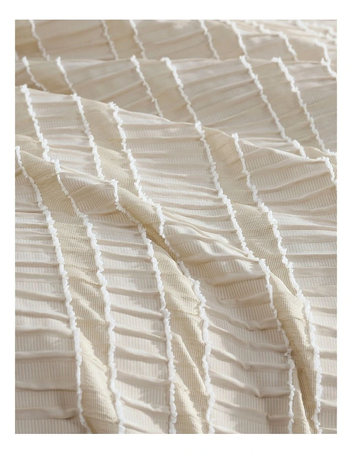 Miles Quilt Cover Set Yellow King image 2