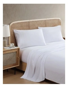 Vintage Washed Sheet Set White Queen