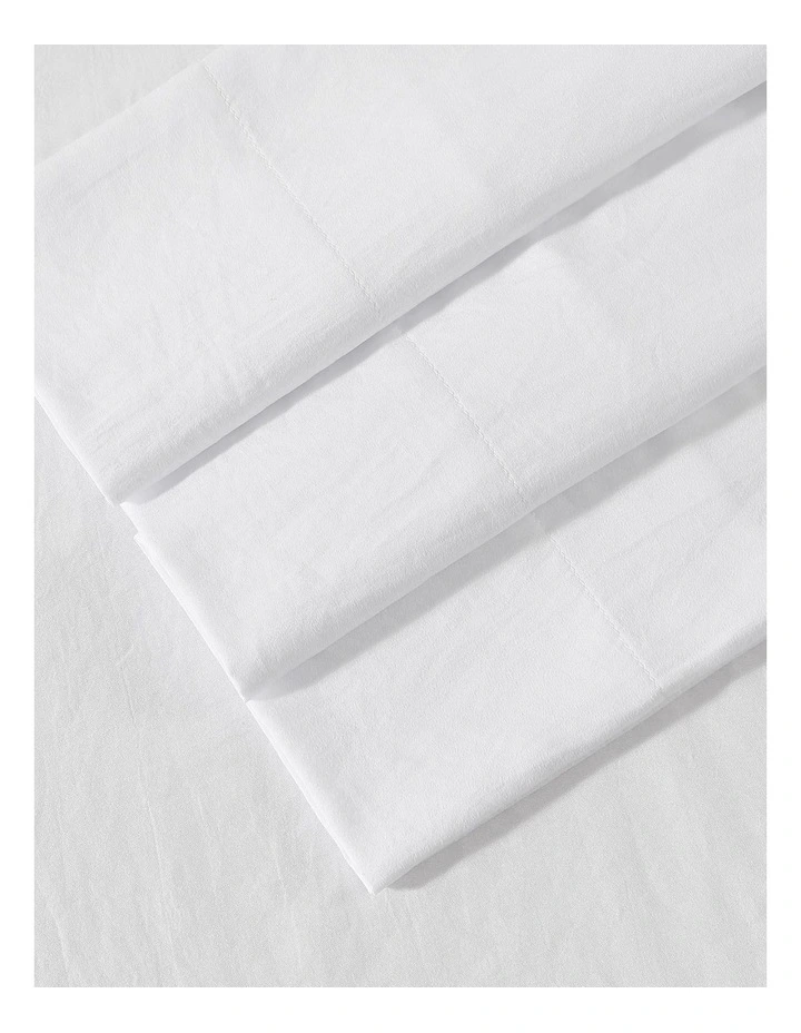 Vintage Washed Sheet Set White Queen image 2