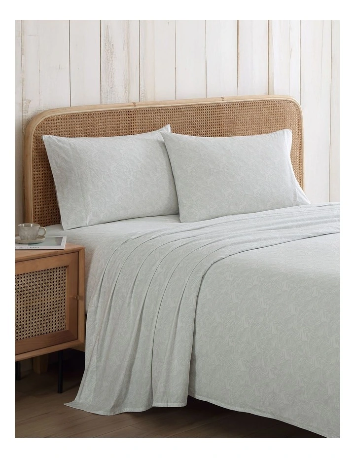 Palm Day Sheet Set Spring Green King image 1