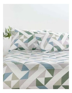 Onslow Flannelette Fitted Sheet and Pillowcase Set