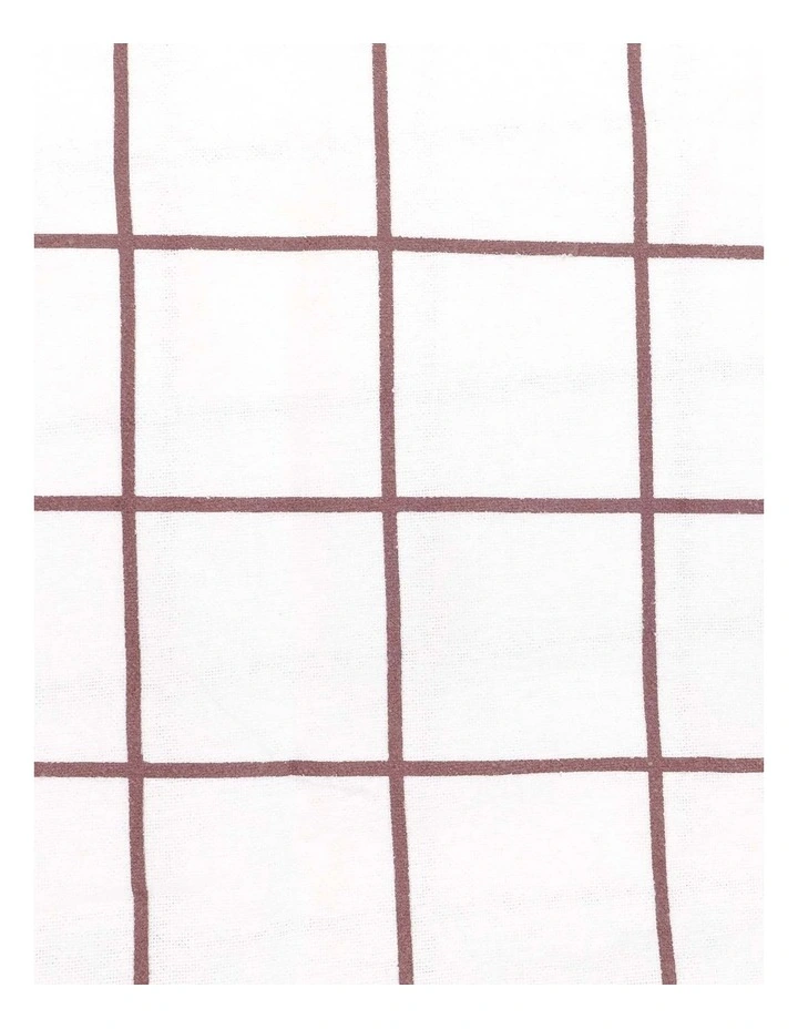Grid Flannelette Quilt Cover Set image 3