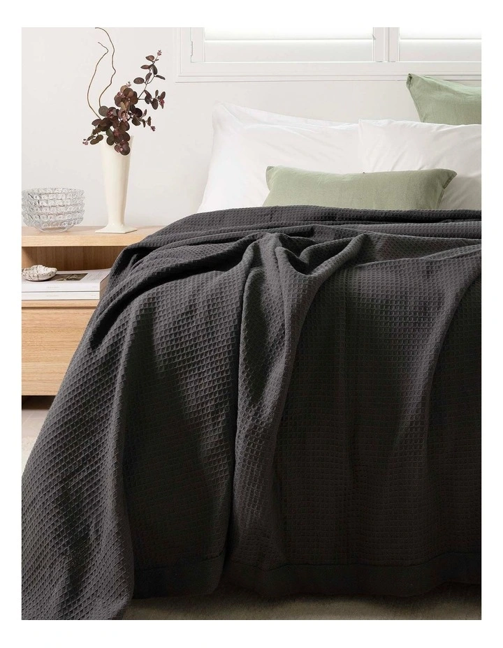 Waffle Weave Cotton Blanket image 1