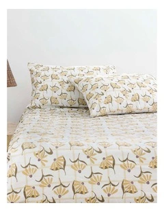 Arlo Flannelette Fitted Sheet and Pillowcase Set