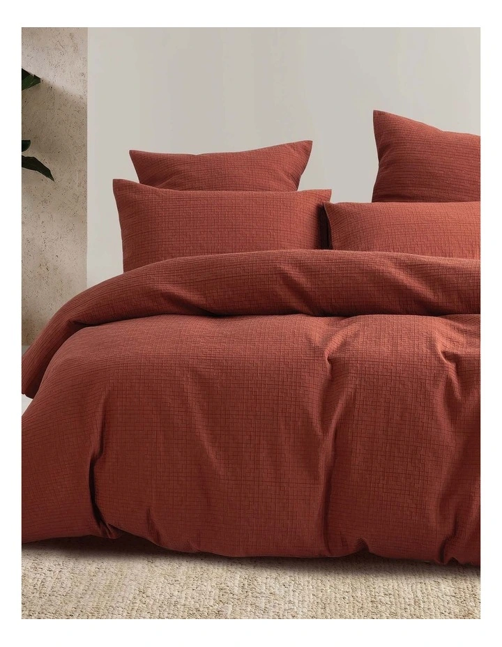 Trellis Jacquard Quilt Cover Set image 1