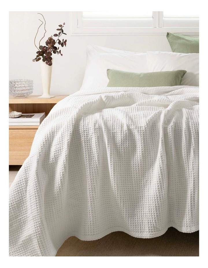 Waffle Weave Cotton Blanket image 1