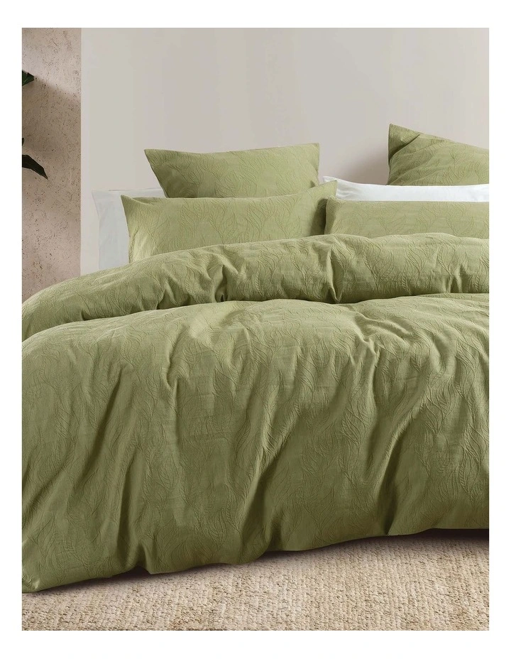 Acacia Jacquard Quilt Cover Set image 1