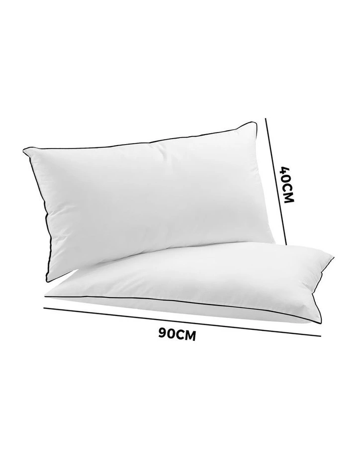 Bedra Microfibre Pillow Hotel Cotton Cover Home Soft Quality Luxury 4pcs 48*73cm image 2