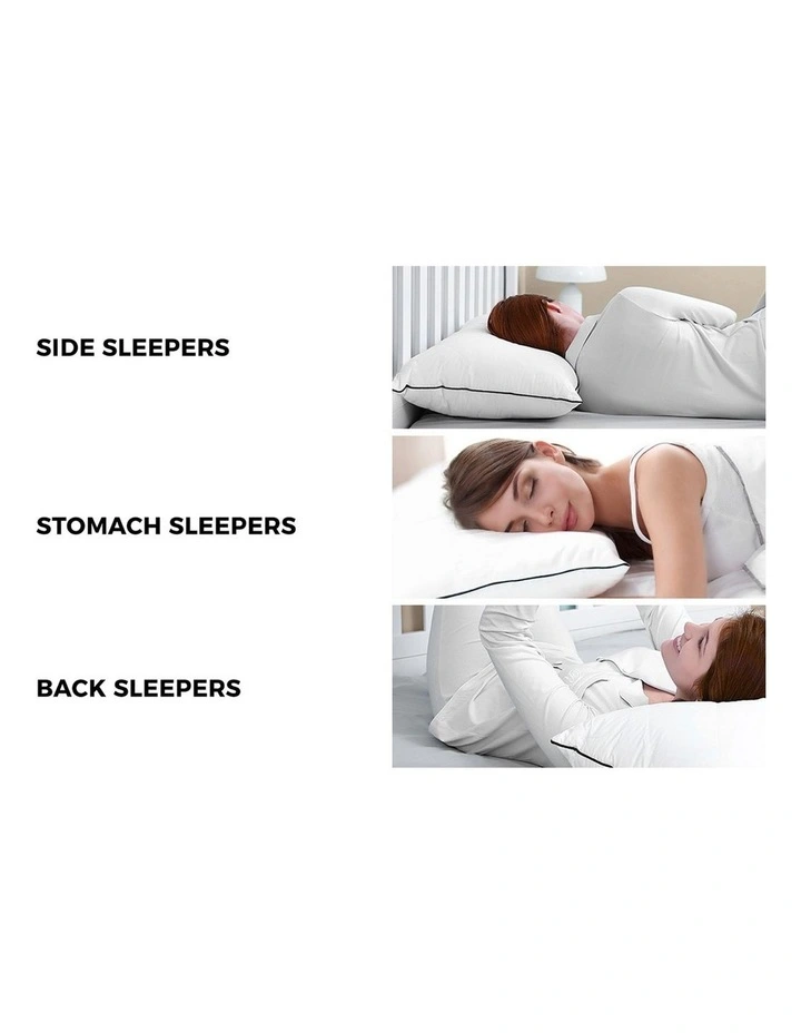 Bedra Microfibre Pillow Hotel Cotton Cover Home Soft Quality Luxury 4pcs 48*73cm image 7