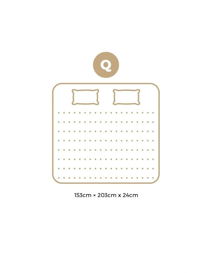 Bedra Queen Mattress Tight Top Foam Pocketed Springs Anti-disturbance 24cm image 3
