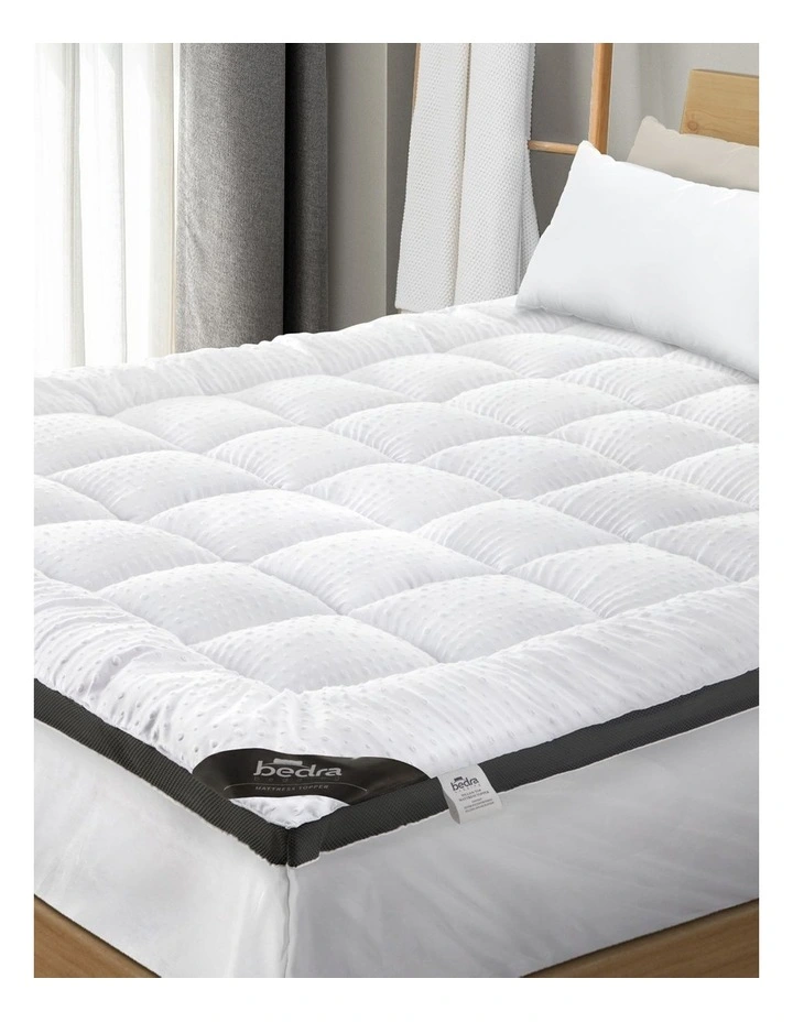 Bedra Mattress Topper Pillowtop 3D Bubble Airflow Bed Protector Cover King image 2
