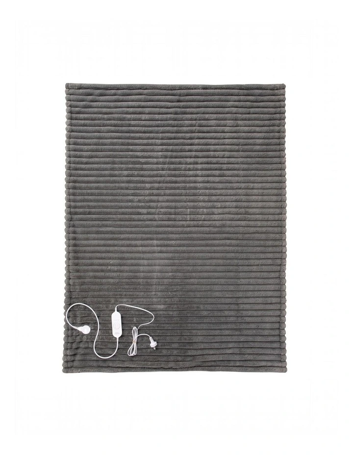 Royal Comfort Thermolux Heated Stripe Faux Fleece Throw image 4