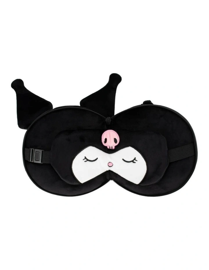 Relaxeazzz - Kuromi: Travel Pillow & Eye Mask Set, Cushion, 3 years  image 2