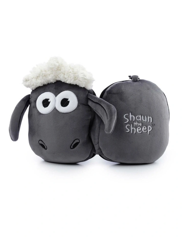 Relaxeazzz - Shaun the Sheep: Travel Pillow & Eye Mask Set, Gray image 6