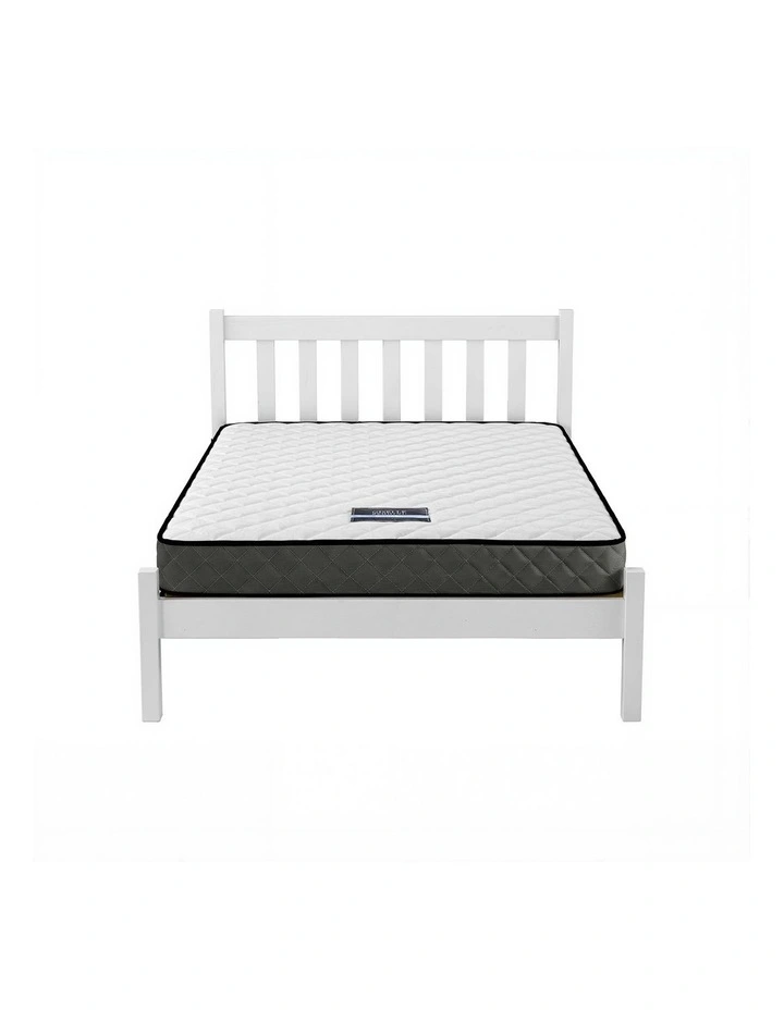 Single Mattress And Bed Frame Set 16cm in White/Grey image 3