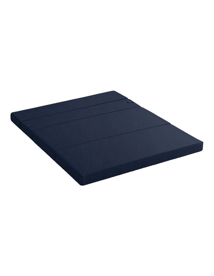 Foldable Double Mattress in Blue image 1