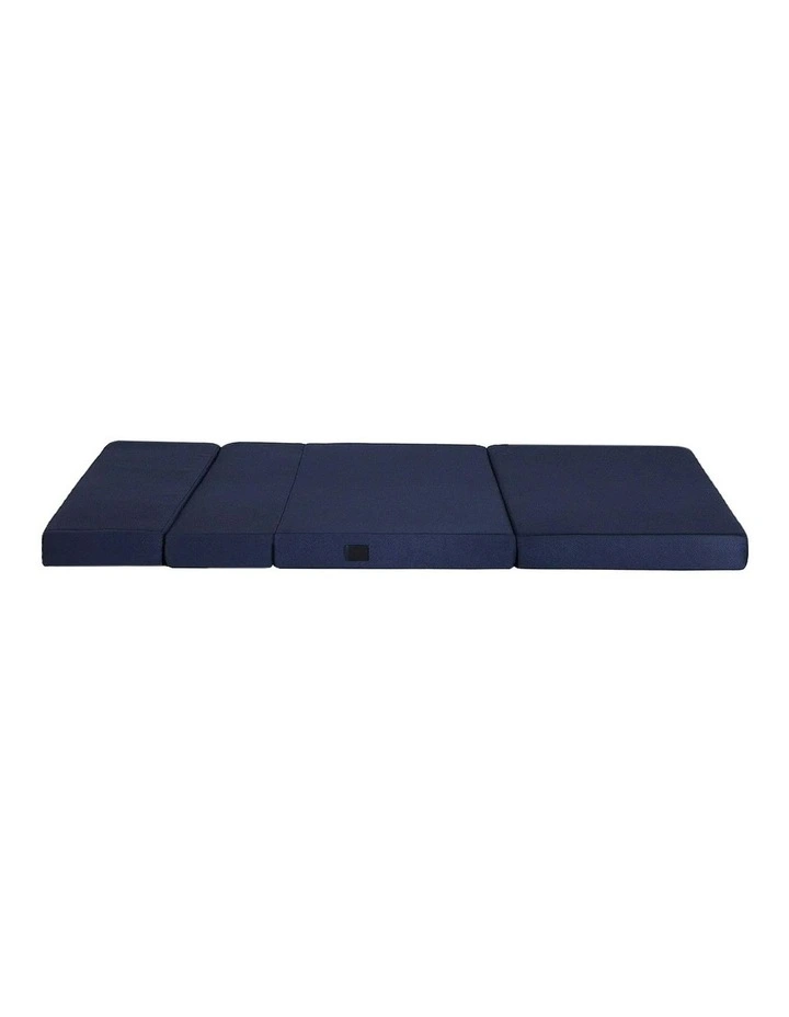 Foldable Double Mattress in Blue image 2