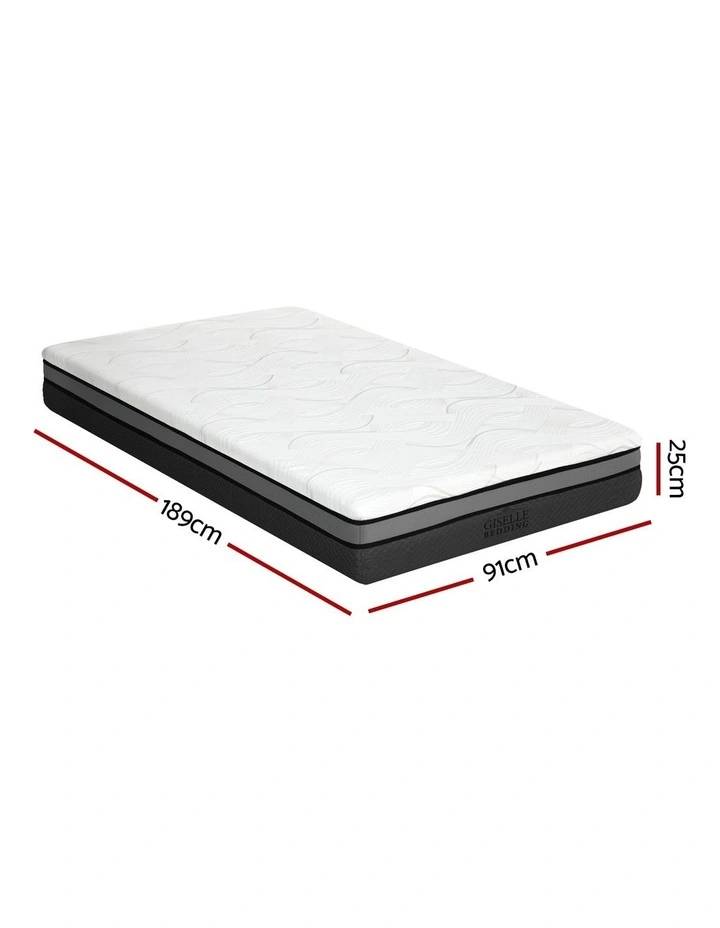 Single Size Bedding Memory Foam Mattress 25cm in Multi image 3