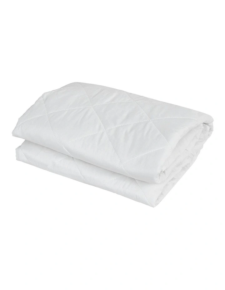 Waterproof Cotton King Mattress Protector in White image 2