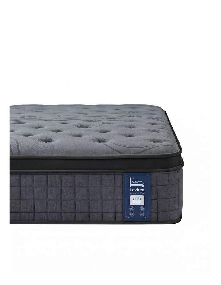 Levitex 33 cm Mattress 8.0 Extra Firm 7-Zone Pocket Spring Mattress with Dual-Row Edge Support & Breathable Knit Cover Double image 1