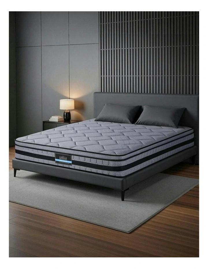 Bedding Queen Hybrid Mattress 34cm in Black image 2