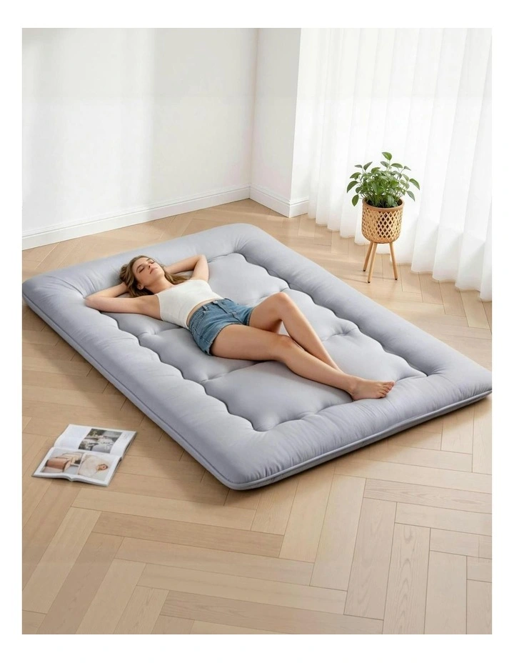 Japanese Floor Mattress 10cm in Grey image 2