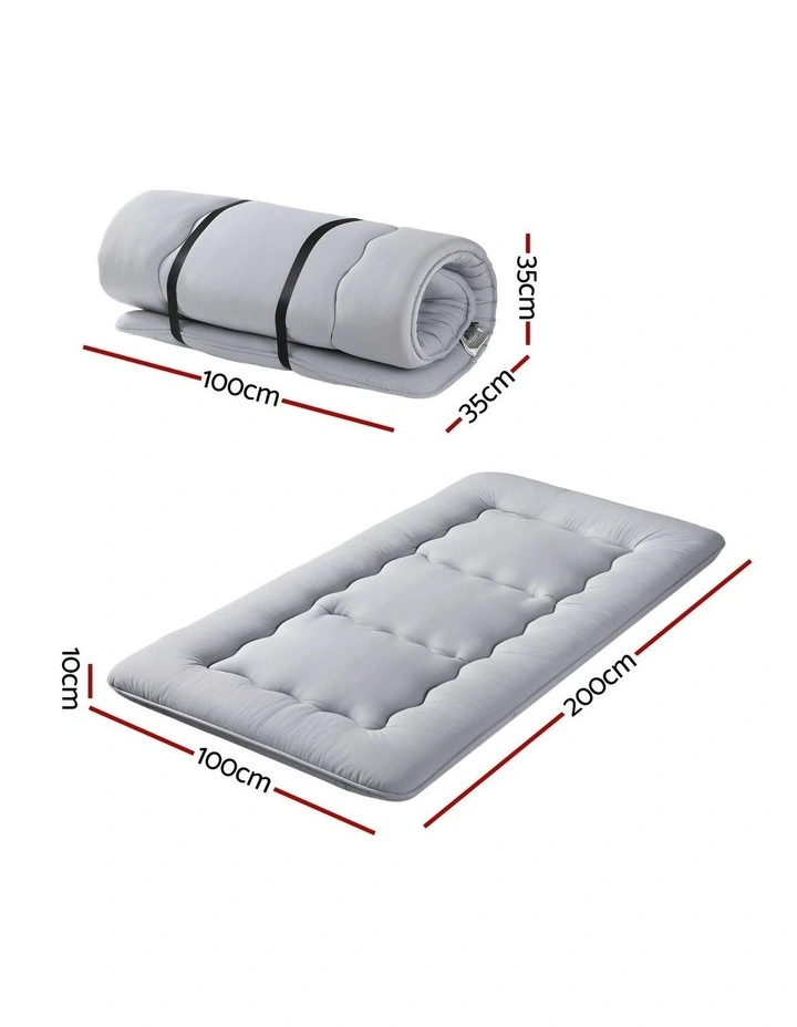 Japanese Floor Mattress 10cm in Grey image 4