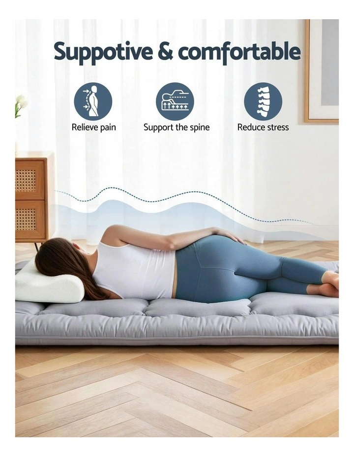 Japanese Floor Mattress 10cm in Grey image 5