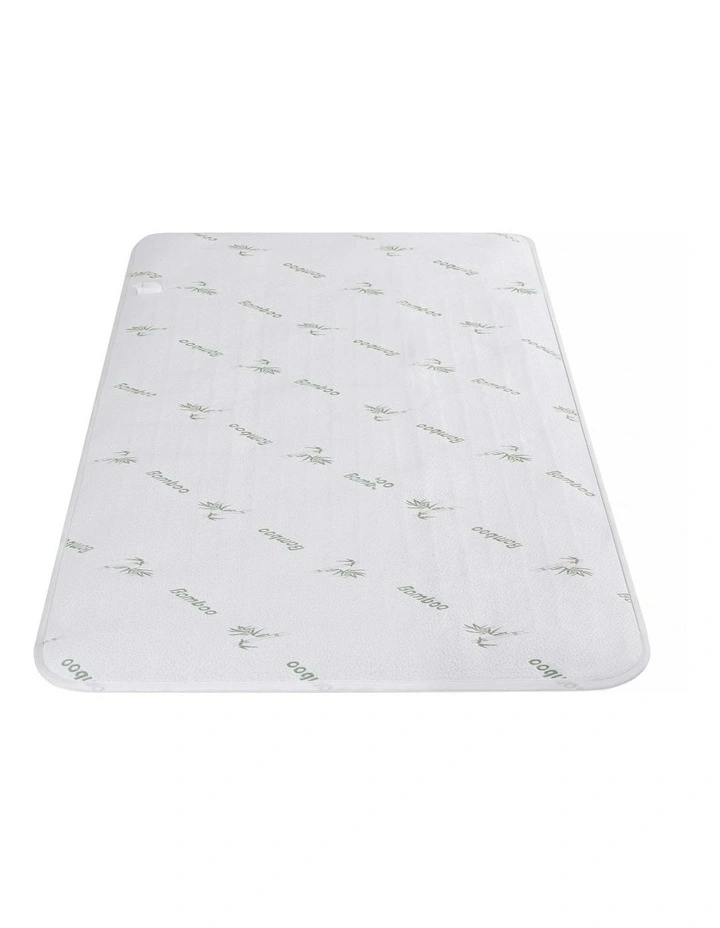 Bamboo Fabric Single Electric Blanket in White image 2