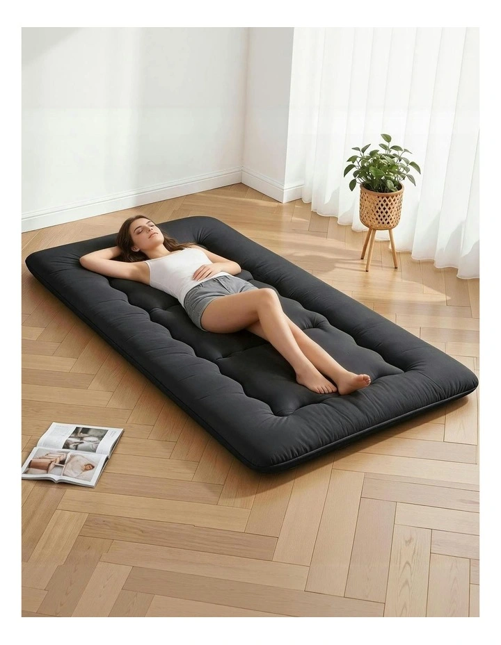 Japanese Floor Mattress 10cm in Black image 2