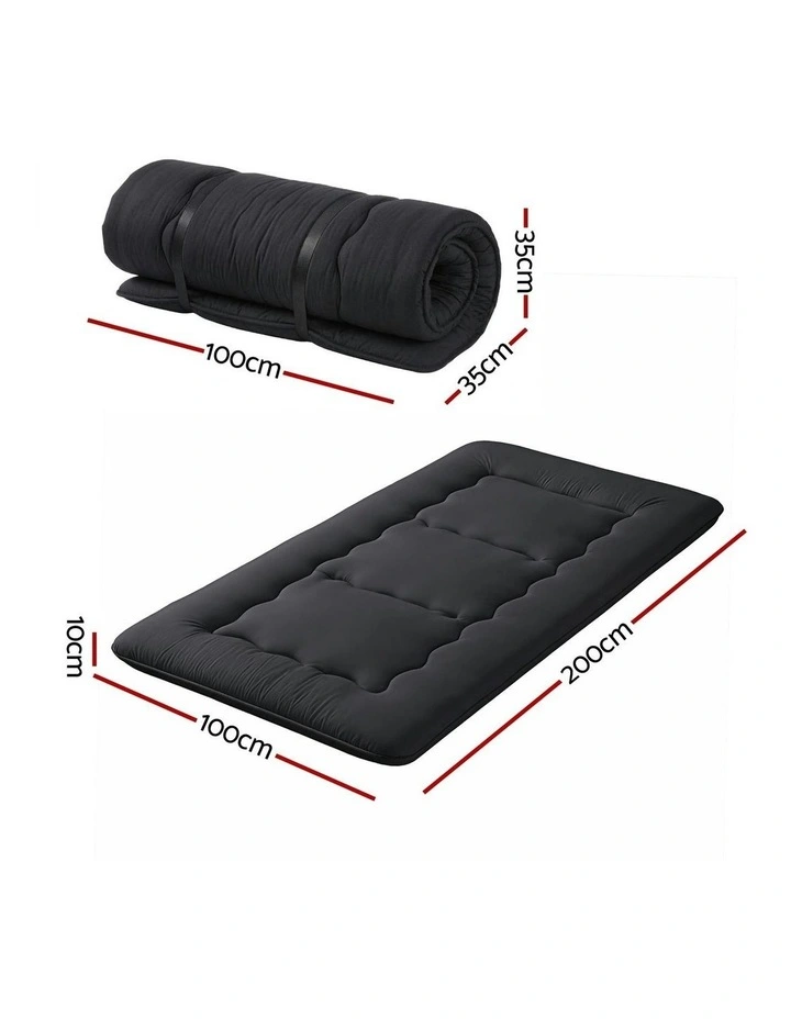 Japanese Floor Mattress 10cm in Black image 4