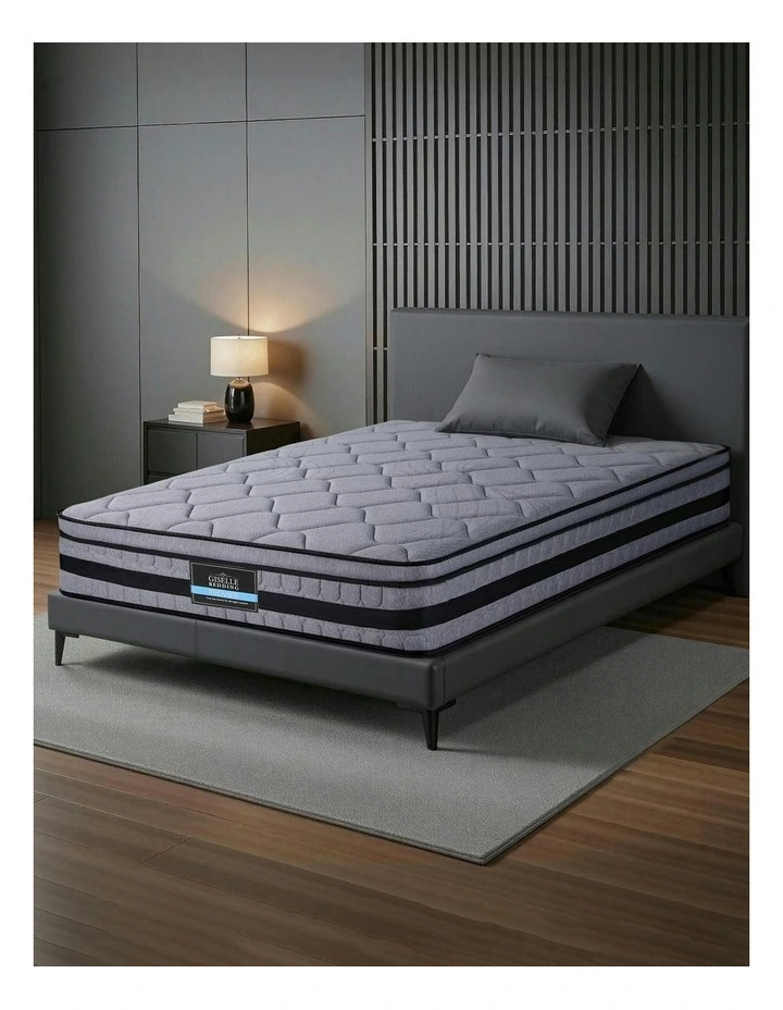 King Single Hybrid Mattress 34cm in Black image 2