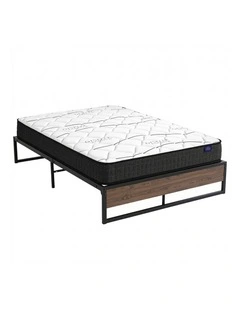 Double Mattress And Metal Bed Frame Set 16cm in Multi