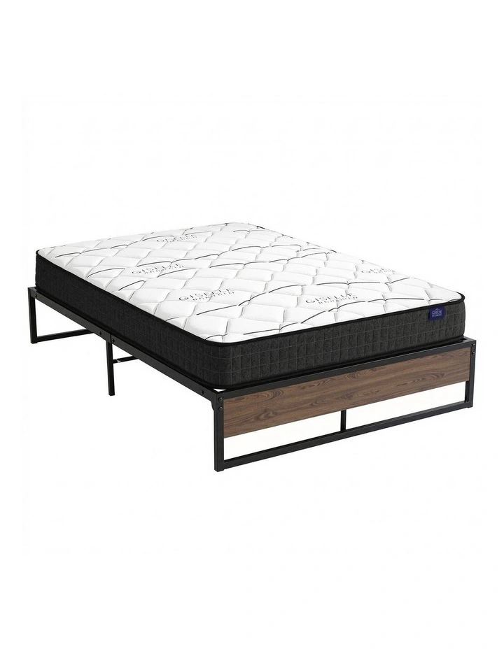 Double Mattress And Metal Bed Frame Set 16cm in Multi image 1