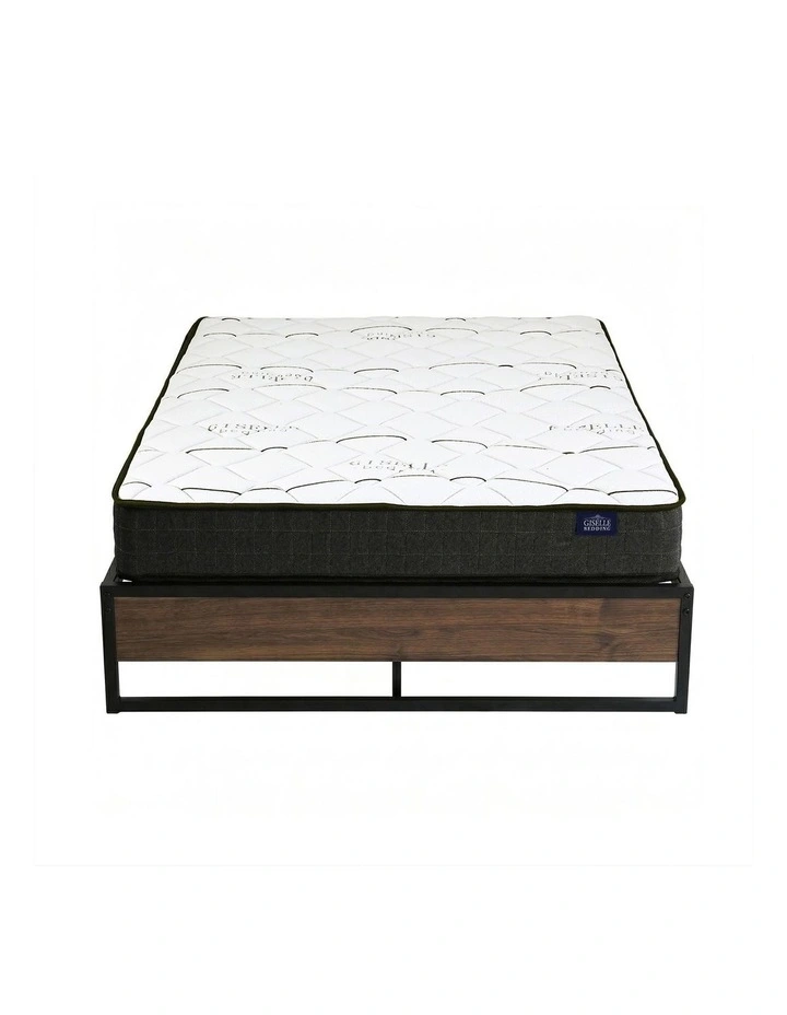 Double Mattress And Metal Bed Frame Set 16cm in Multi image 3