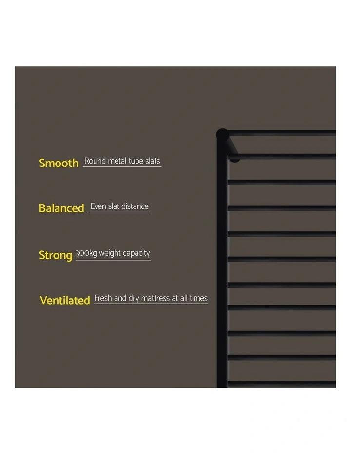 Double Mattress And Metal Bed Frame Set 16cm in Multi image 6