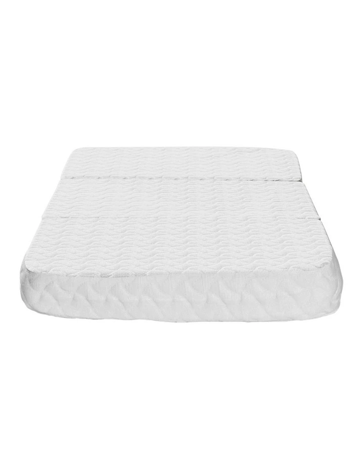 Foldable Cot Mattress in White image 2