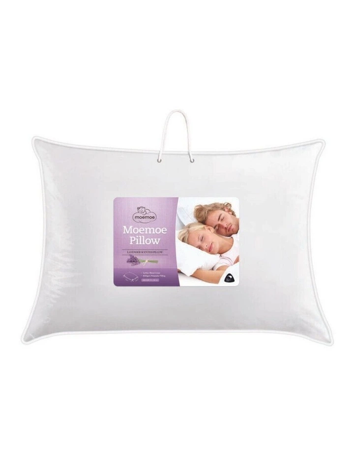 Lavender Scented Pillow in White image 1