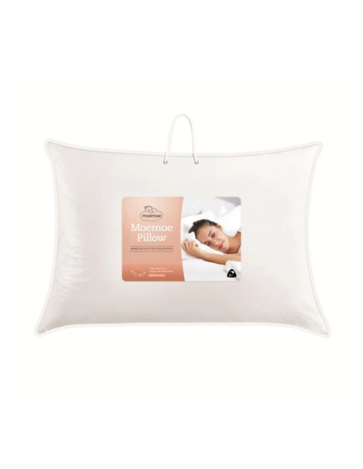 Wool Blend Pillow in White image 2