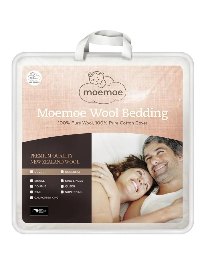 New Zealand Wool Duvet King Quilts in White image 1