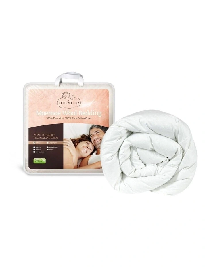 New Zealand Wool Duvet King Quilts in White image 2