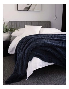 Lattice Sherpa Fleece Blanket