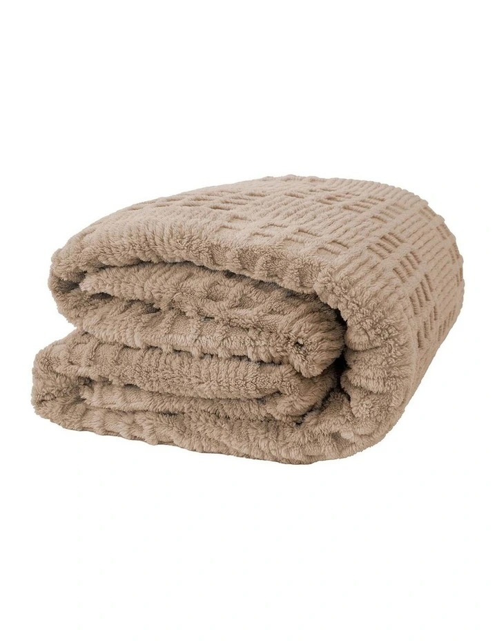 Lattice Sherpa Fleece Blanket image 2