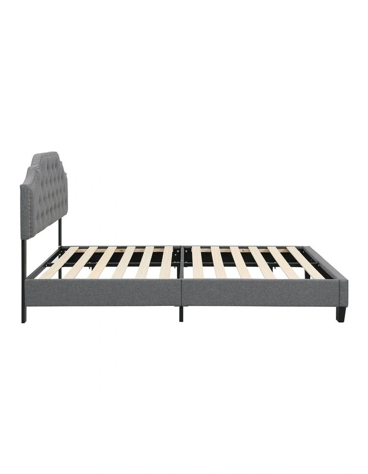 BEF02 Queen Size Bed Frame Base Mattress Platform in Grey image 3
