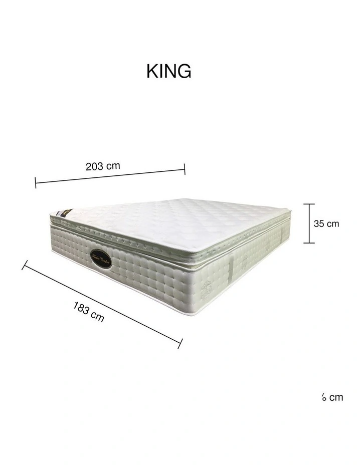 Cotton Fabric Airflow Mini Pocket Spring King Mattress in White image 7