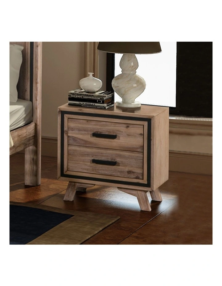 Solid Acacia King Bedroom Suite in Cream image 5