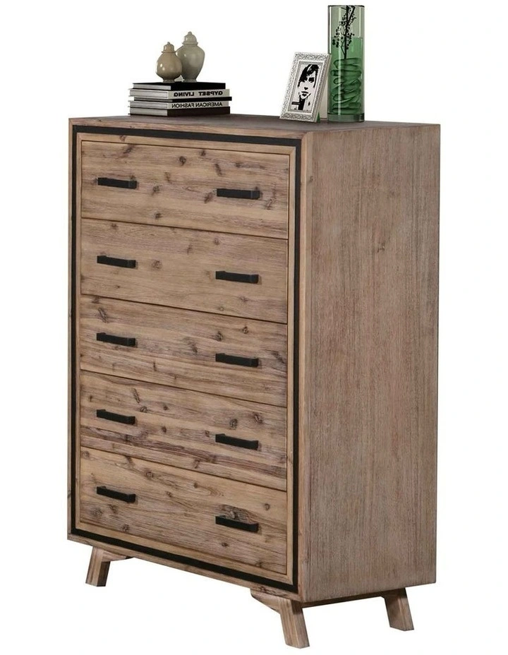 Solid Acacia King Bedroom Suite in Cream image 7
